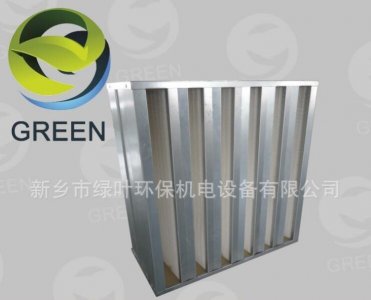 6V大风量金属外壳过滤器密褶式组合式过滤器